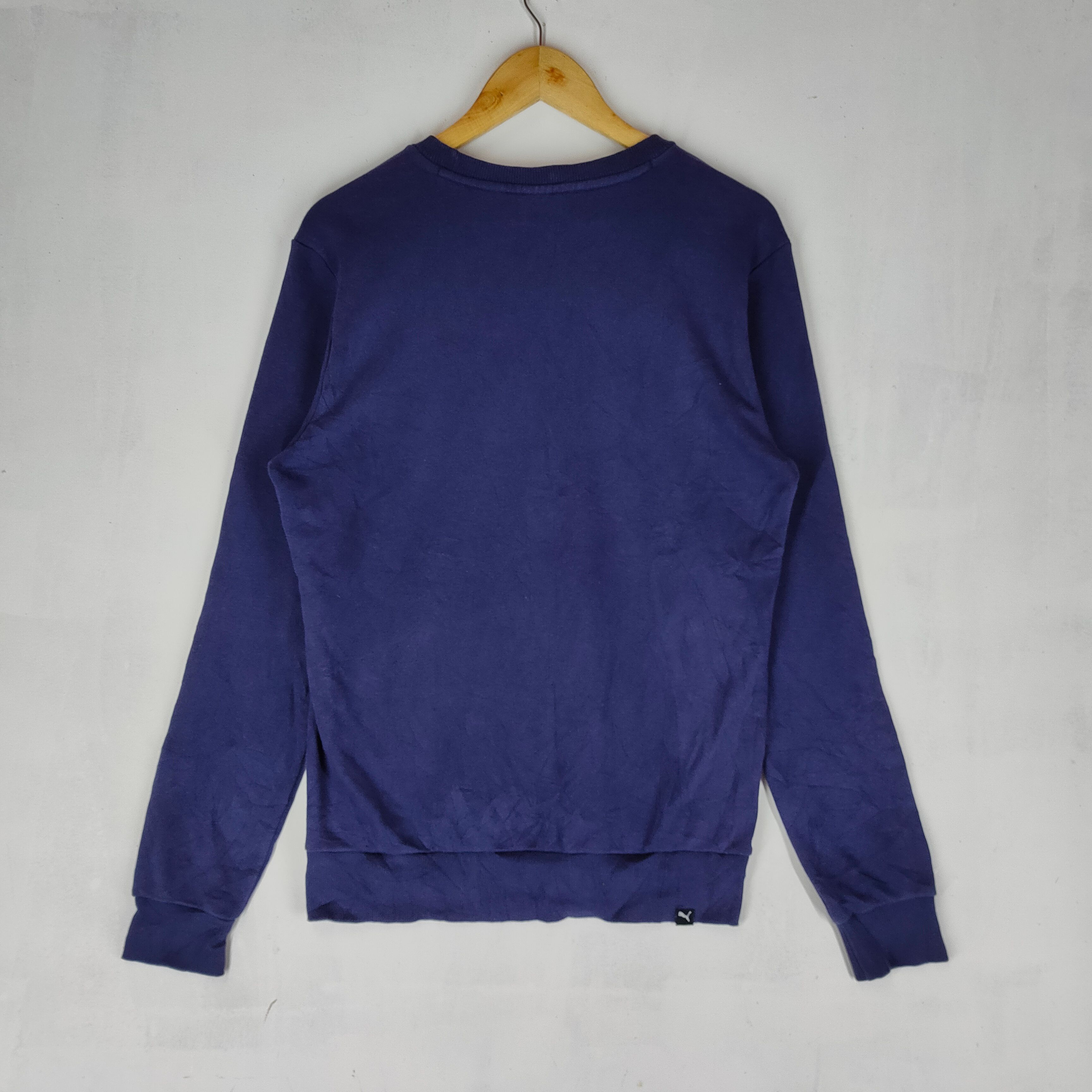 PUMA M Size Embroidery Logo Crewneck Pullover Sweatshirt - 6