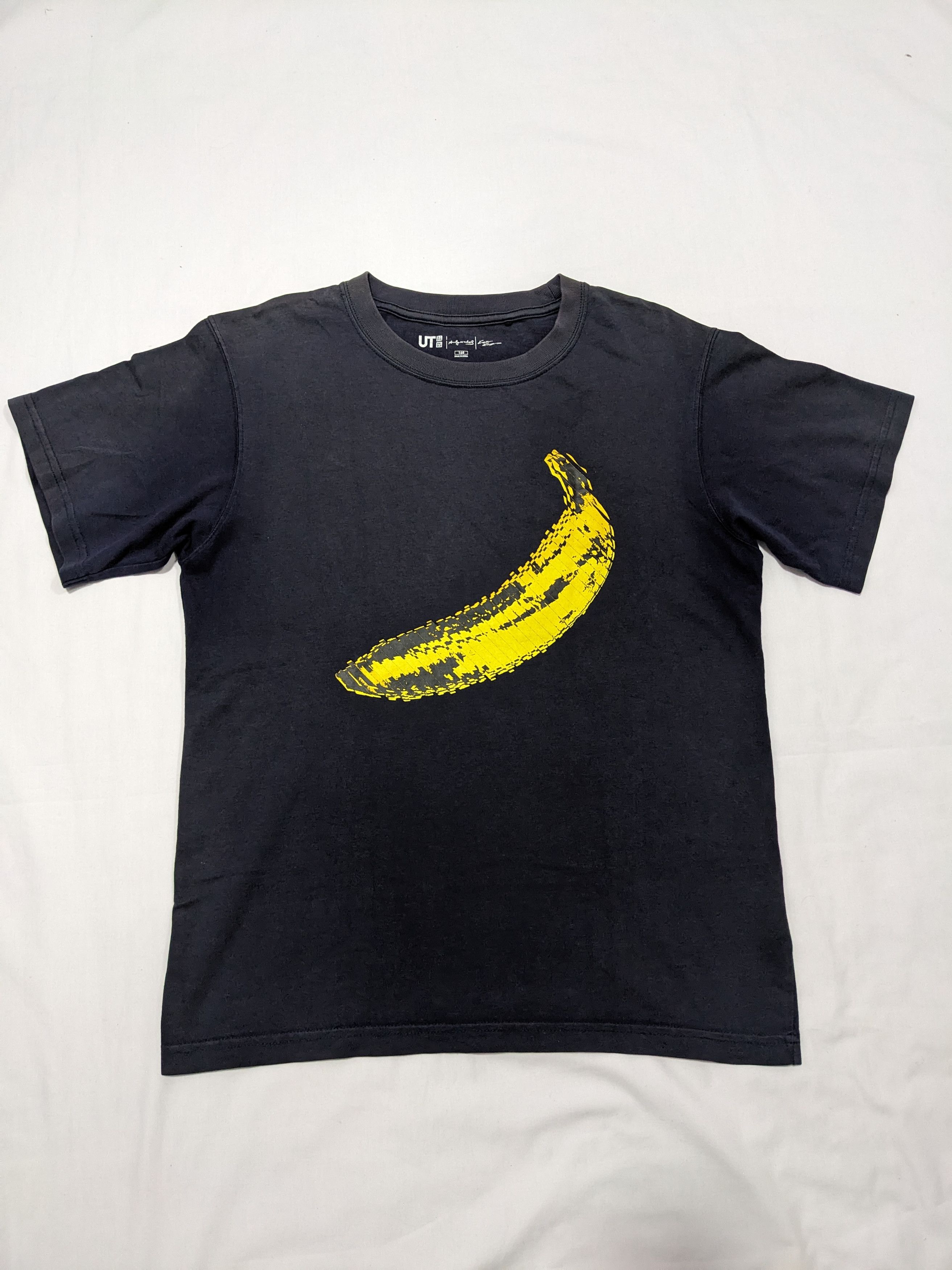 Uniqlo Andy Warhol Sunfaded Banana Big Logo T-shirt - 1