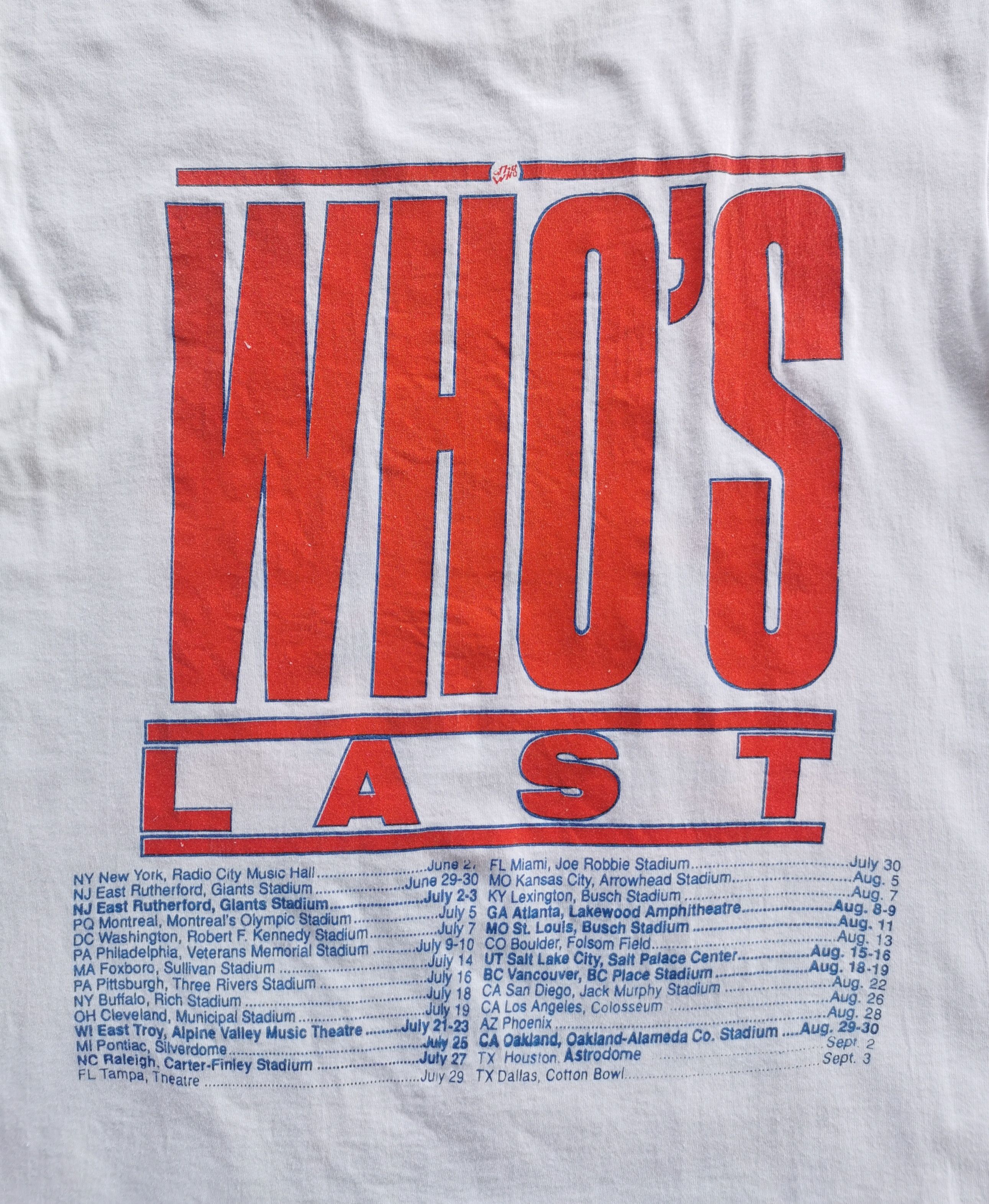 80s Vintage The Who Band Tees - 7