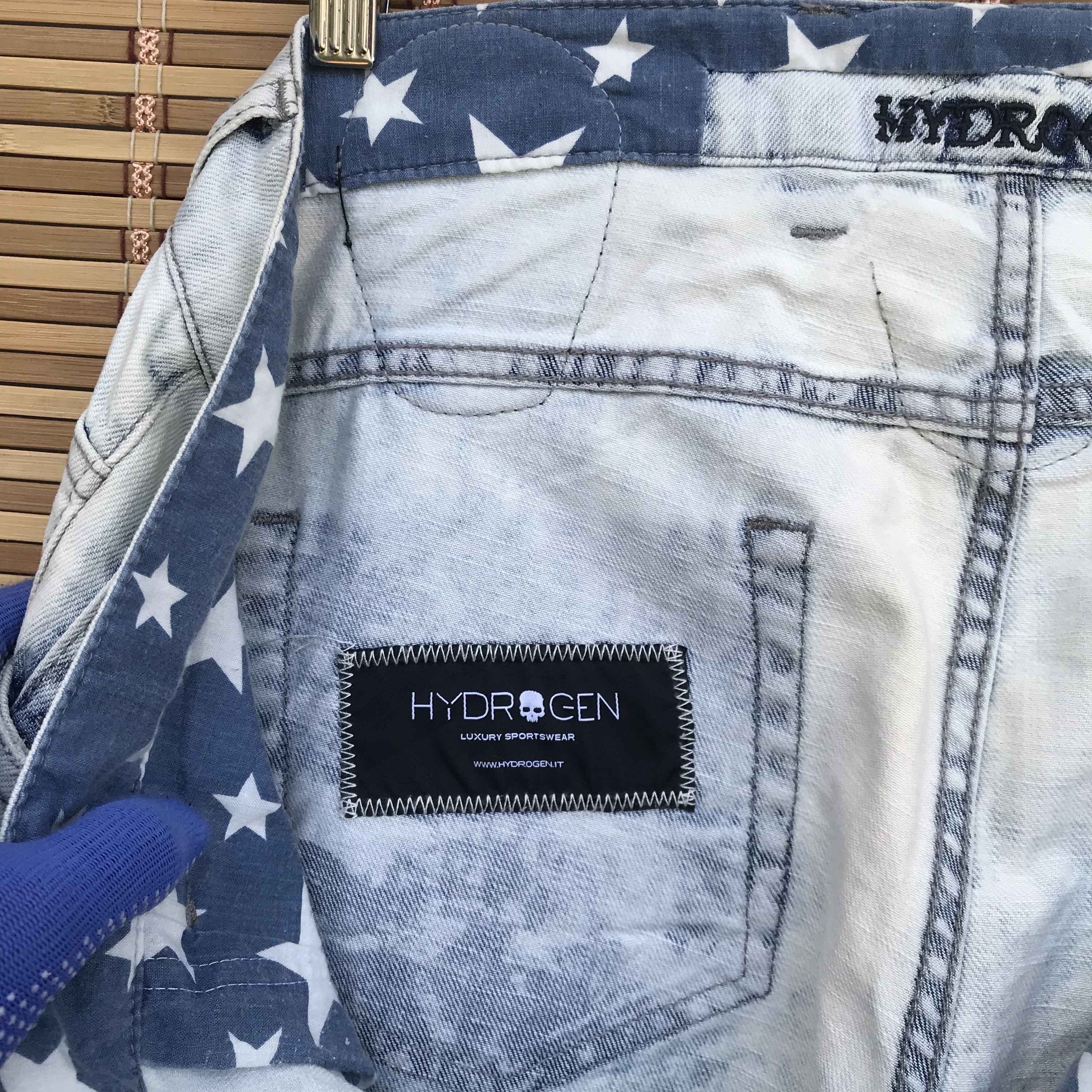 Hydrogen Italy - Hydrogen distressed jean skull patches - 9