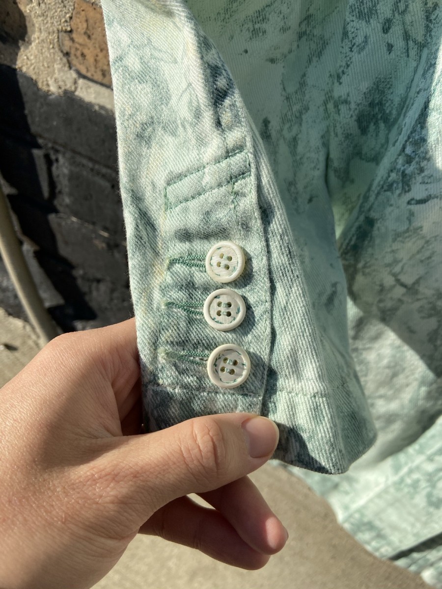Tie Dye Treated Blazer Jacket - 6