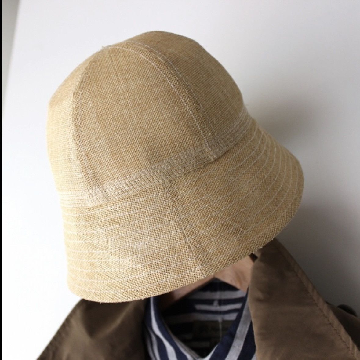 SS18 Paper Sailor Hat natural cream white Japan mesh - 14