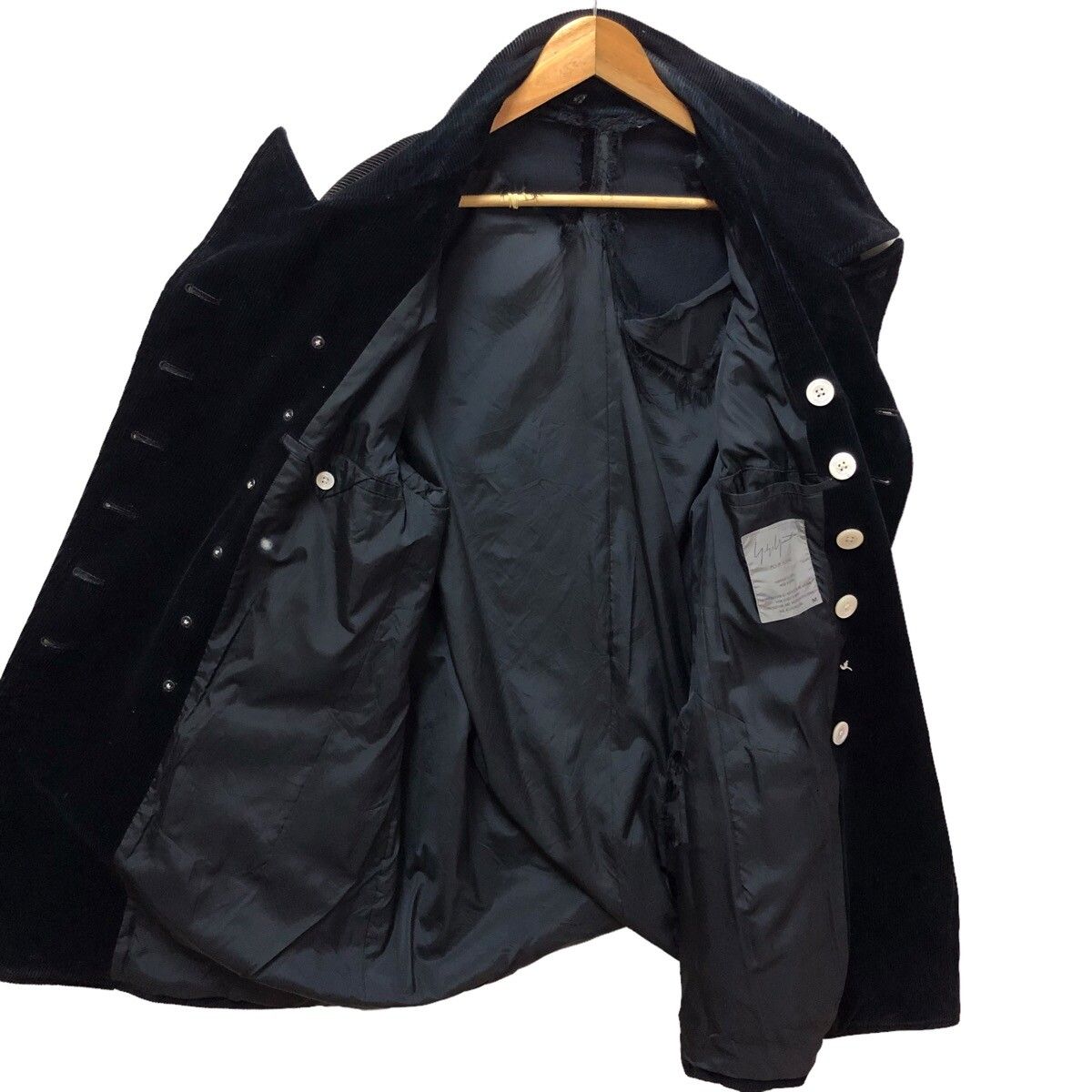 Vintage Yohji Yamamoto pour homme distressed curdoroy coat - 5