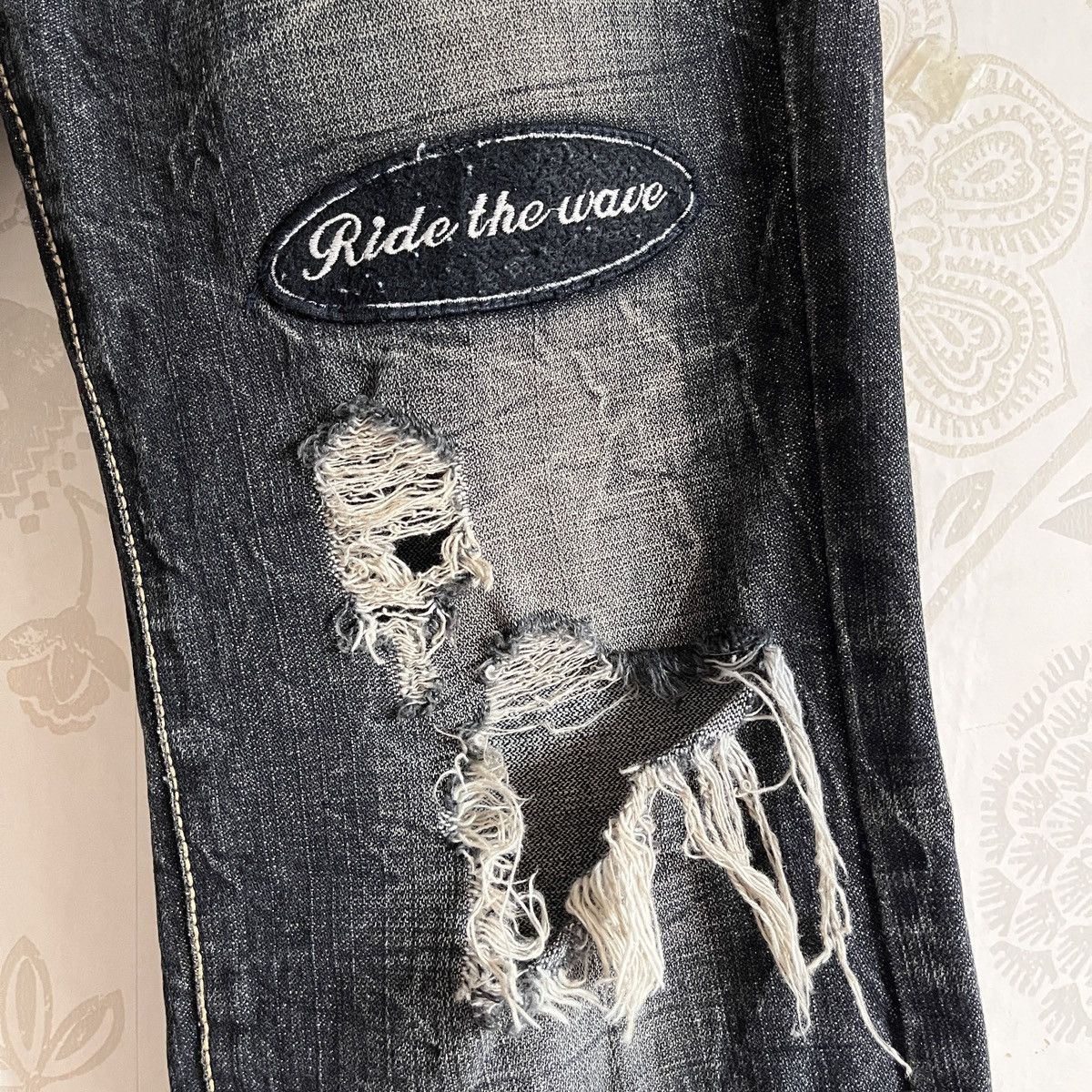 Buzz Rickson's - Rare Distressed Undercover Double Waist Buzz Spunky Jeans - 8