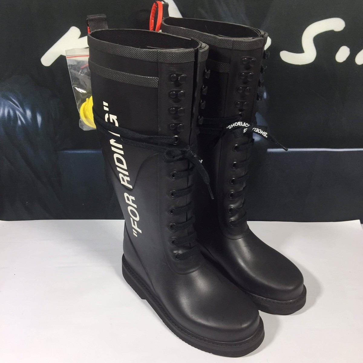 “For Riding “ Black Rubber Boots - 2