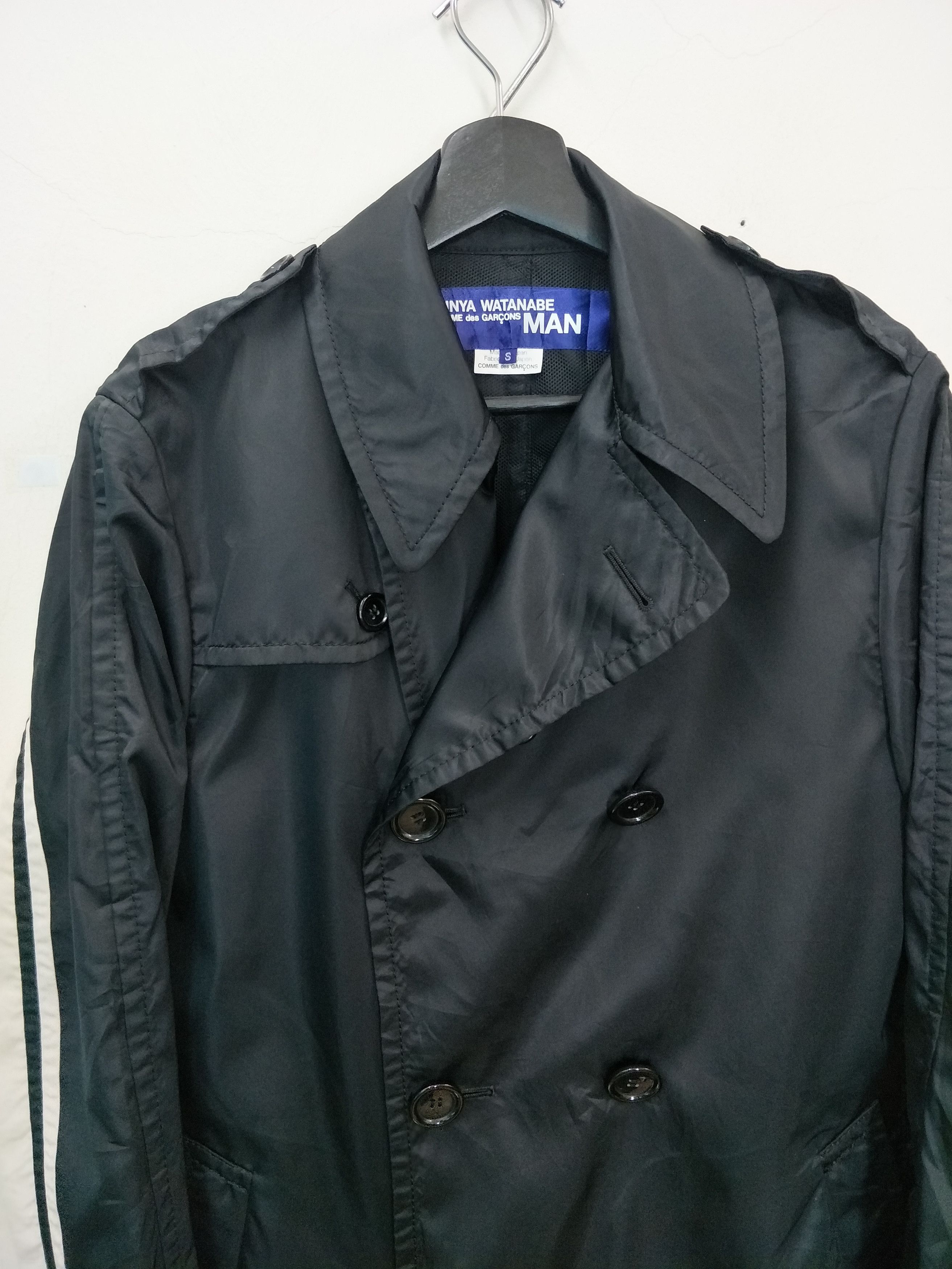 2006 Junya Watanabe Man CDG Double Breasted Nylon Coat - 4