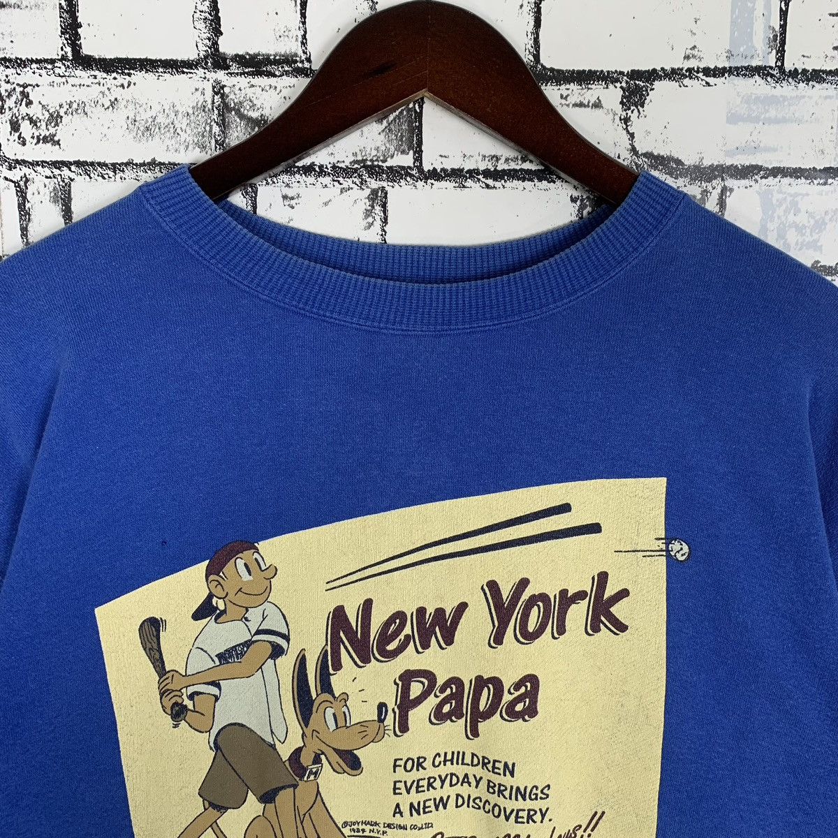 Vintage New York Papa Joymark Design Sweatshirt Crewneck - 2