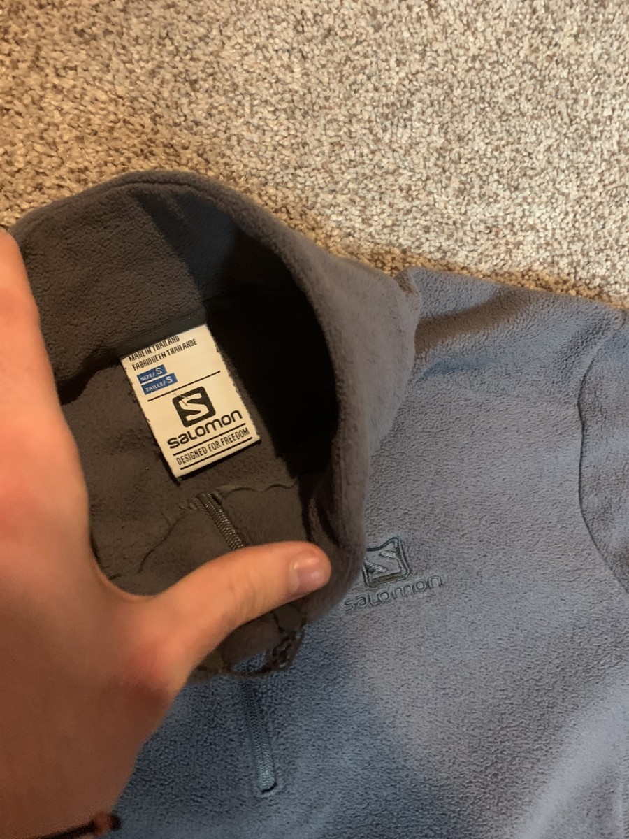 grey quarter zip fleece sweatshirt - 3