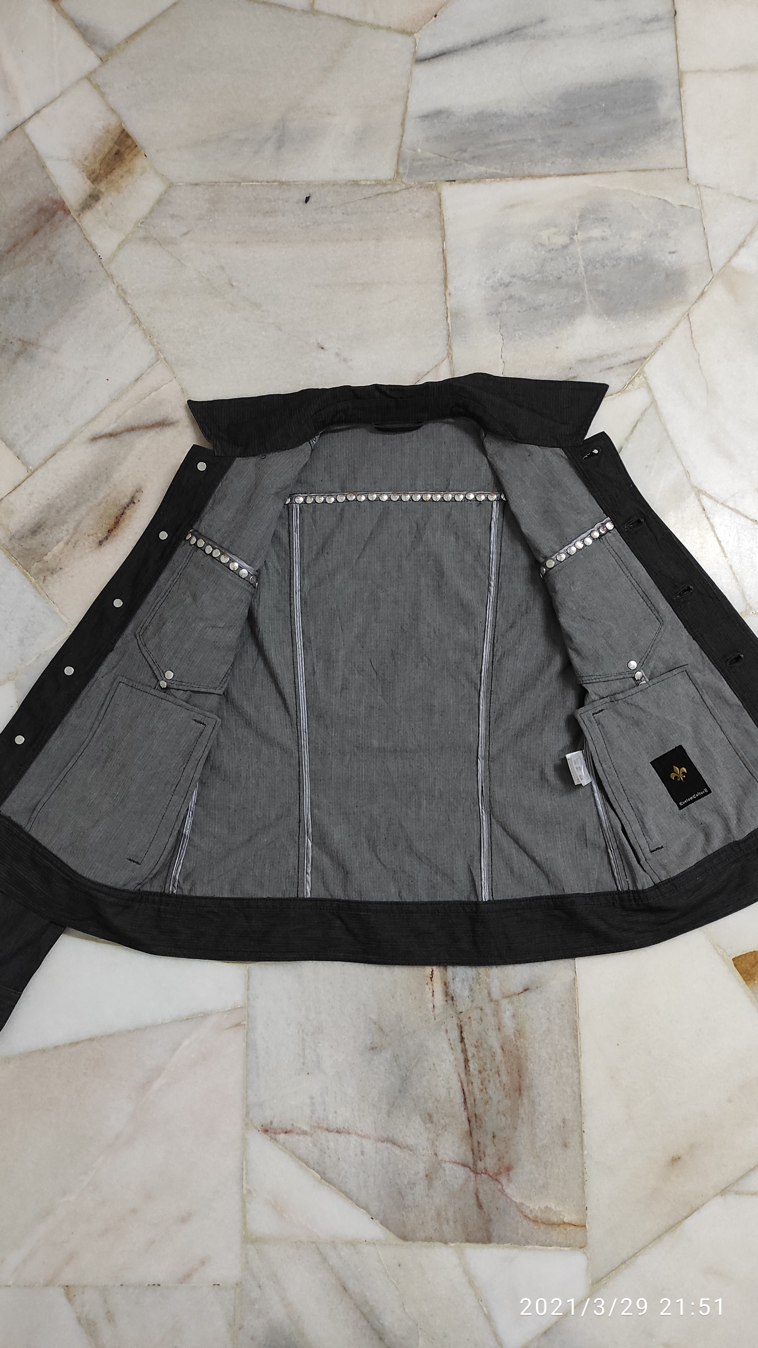 Japanese Brand - Archive Custom Culture Studs denim light Jacket - 6
