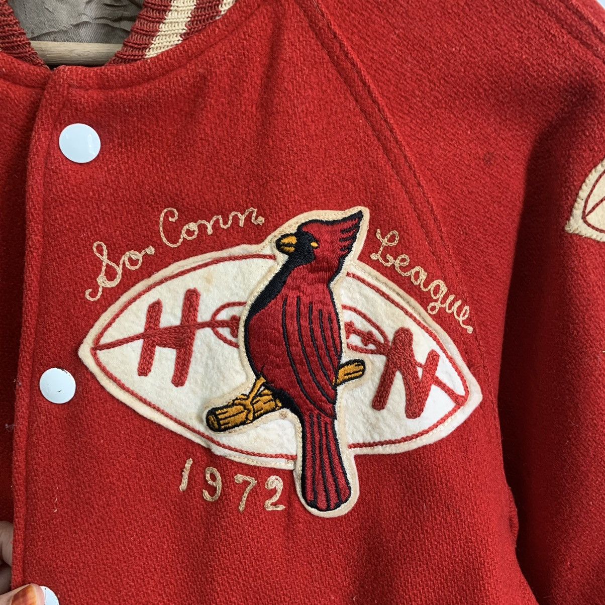 Vintage 70’s Hatchers Cardinal Varsity Jacket - 4