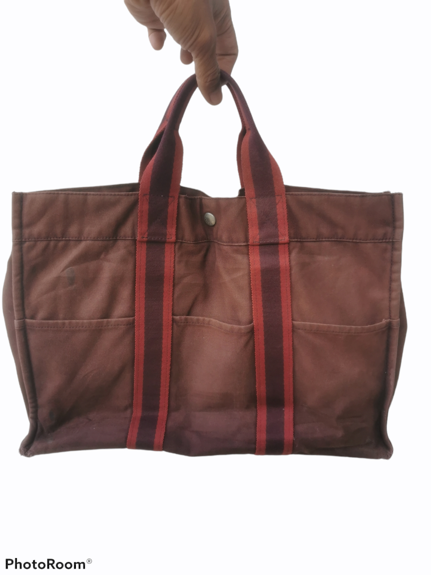 Authentic Vintage Hermes Paris Tote Bag - 1