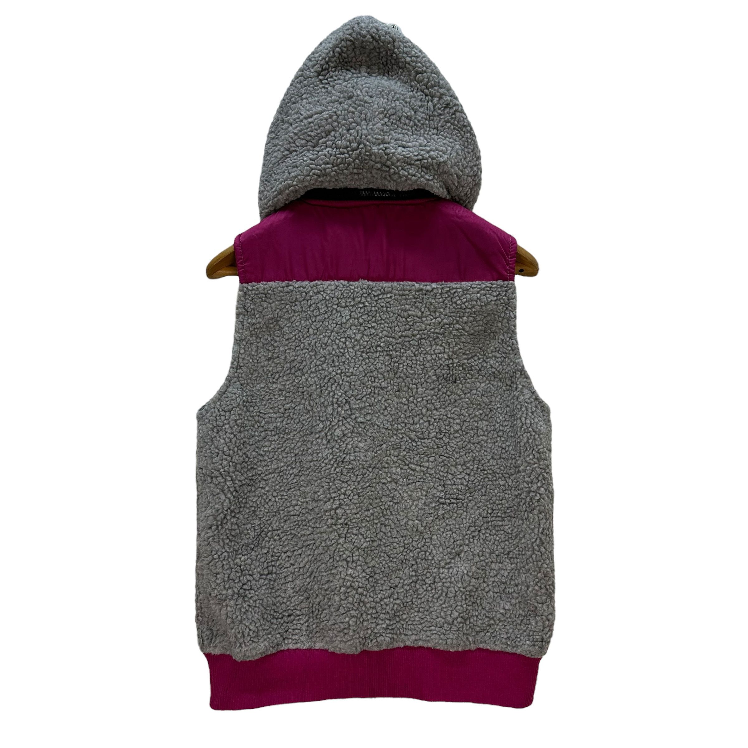 Vintage - TITICACA Deep Pile Fleece Hoodie Vest #9158-64 - 10