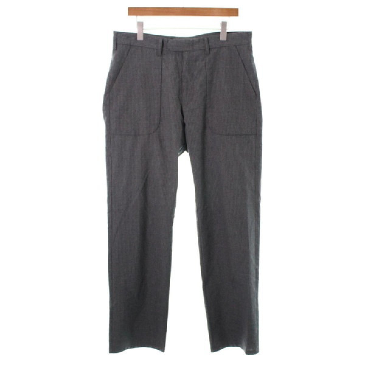 Unused - striped wool grey pants - 1