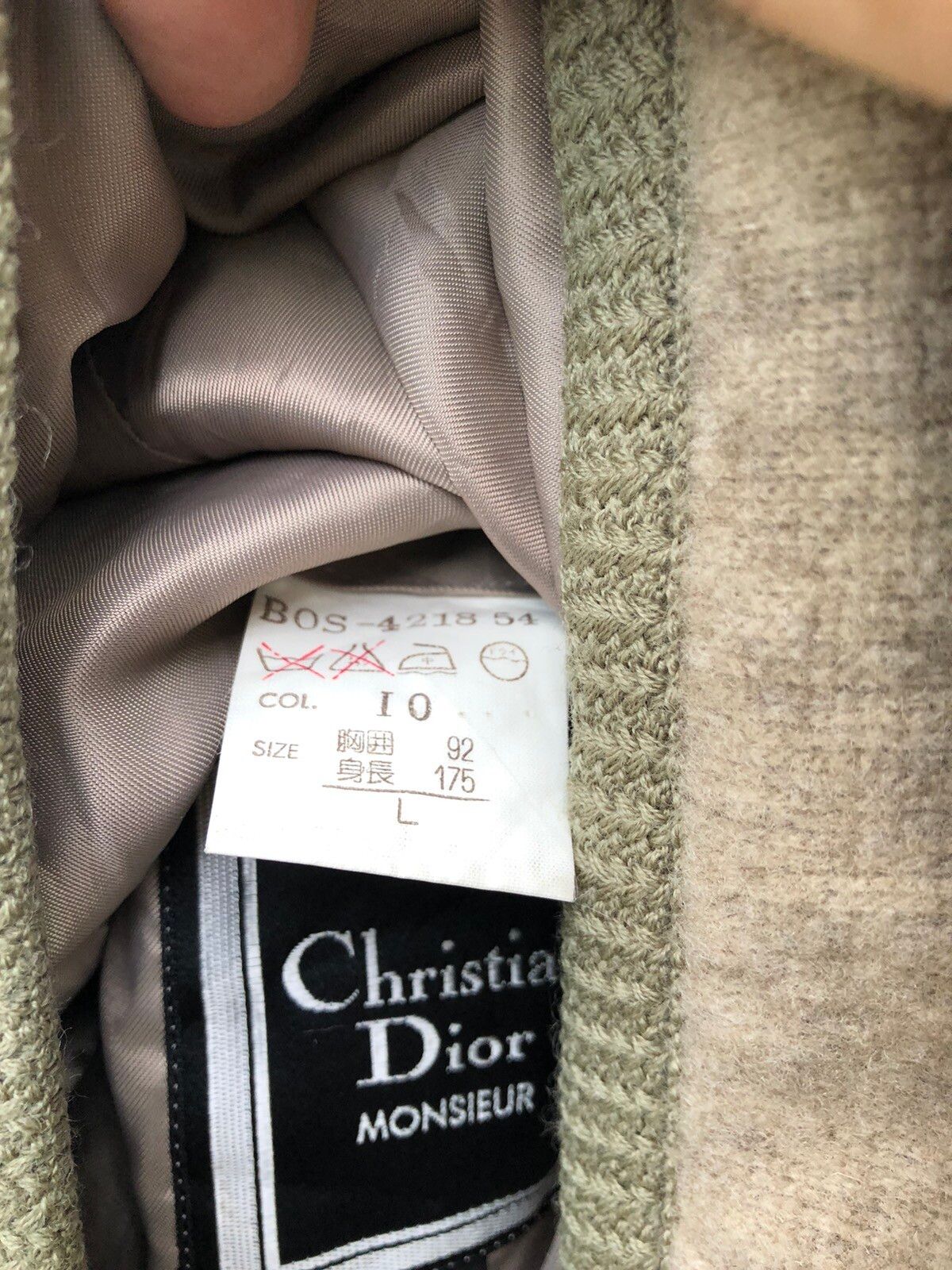 Christian Dior Wool Blanket Lining Cardigan Style - 8