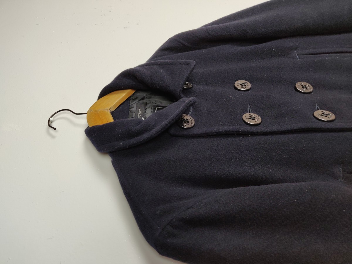 Alpha Industries - General Supply Double Breast Peacoat Heavy Outerwear Jacket - 6