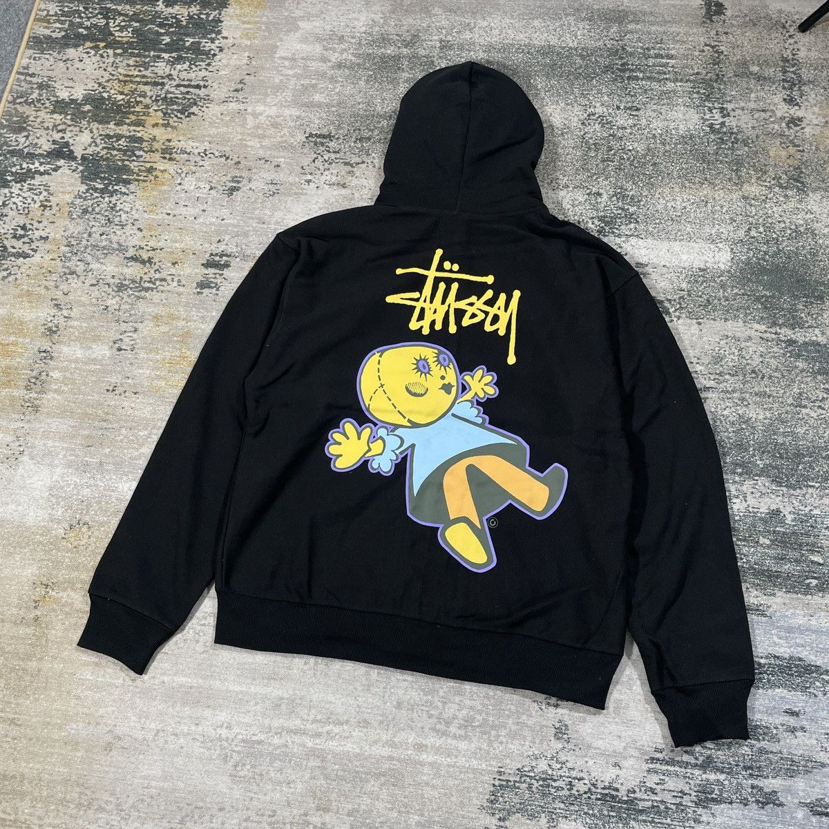 STUSSY " DOLLIE " ZIP HOODIE BLACK - 1