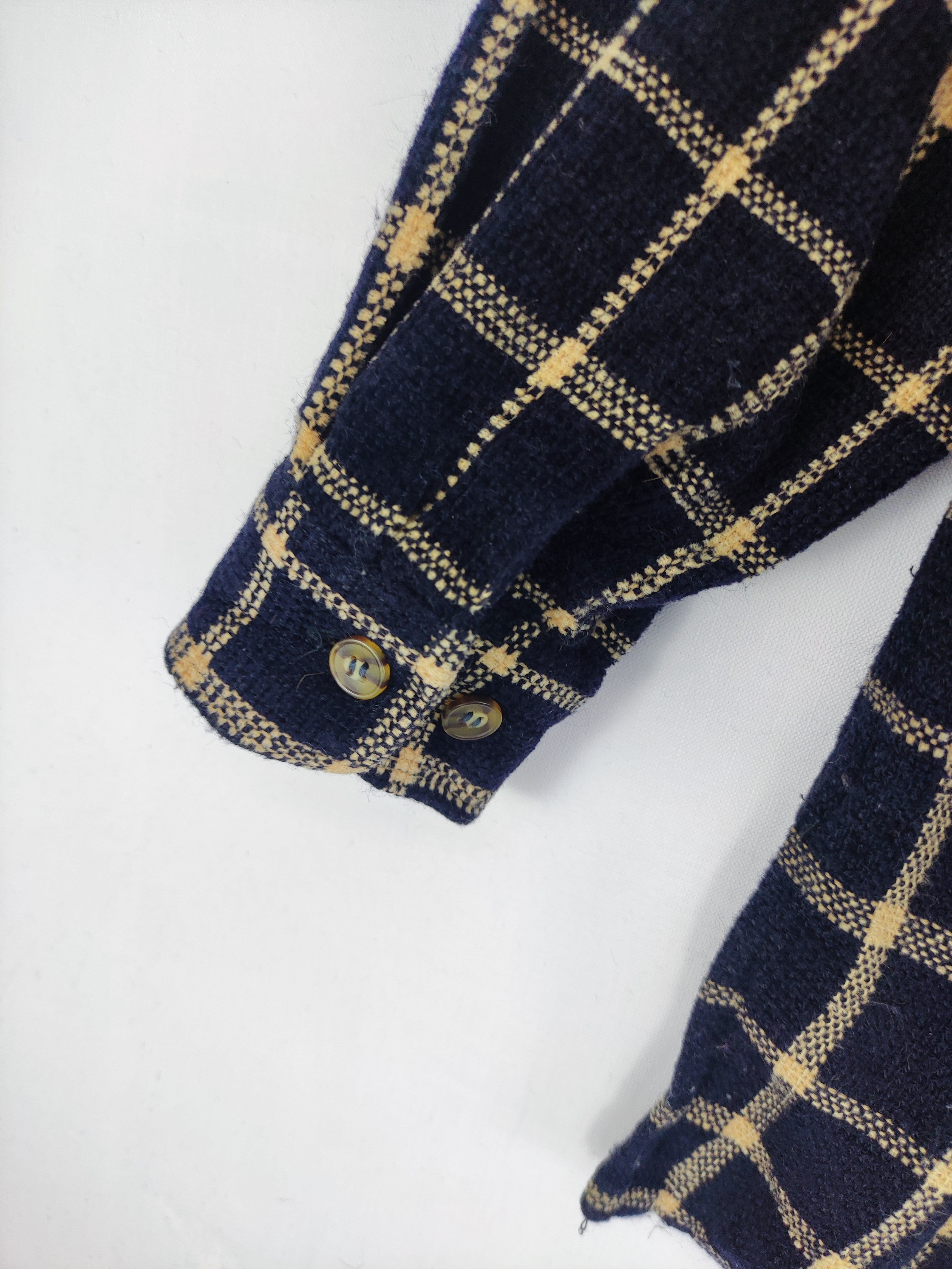 Vintage Flourish Field Jacket Checkered Zipper - 9