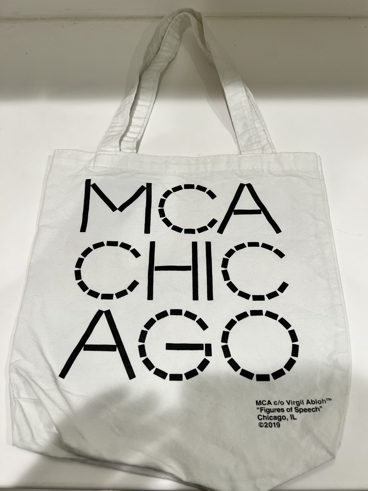 Virgil Abloh x MCA Tote Bag White