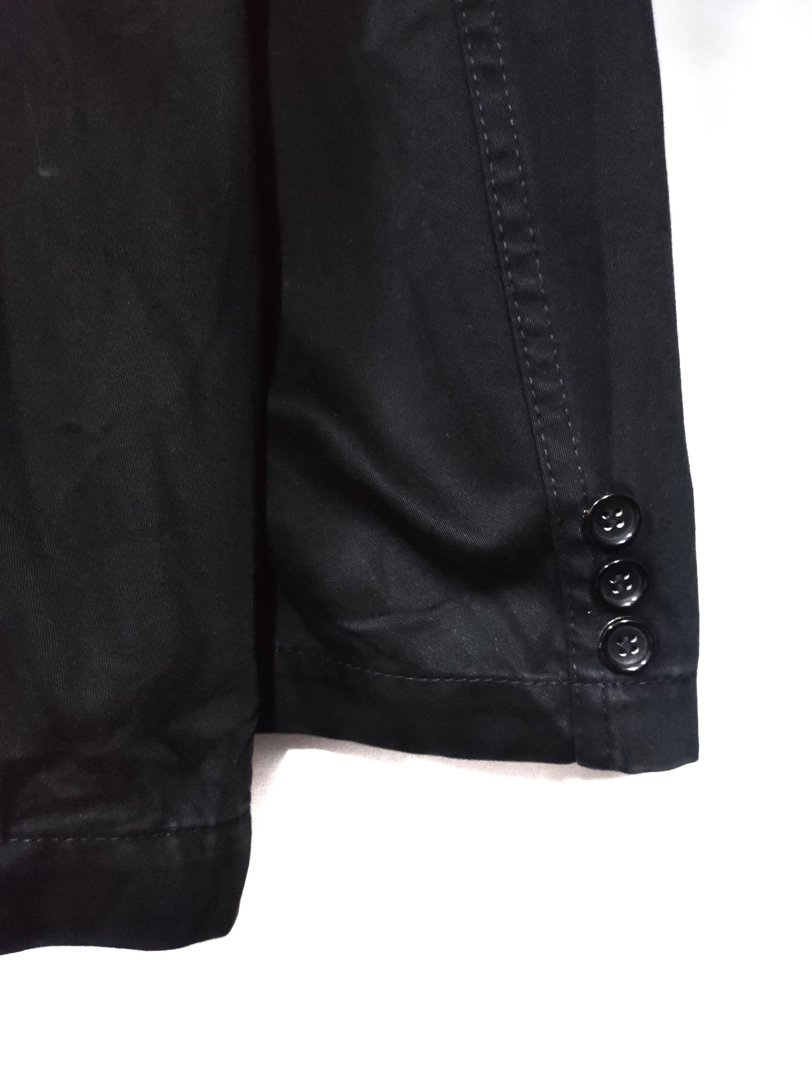 CDG Homme Black Minimalist Button Jacket - 8