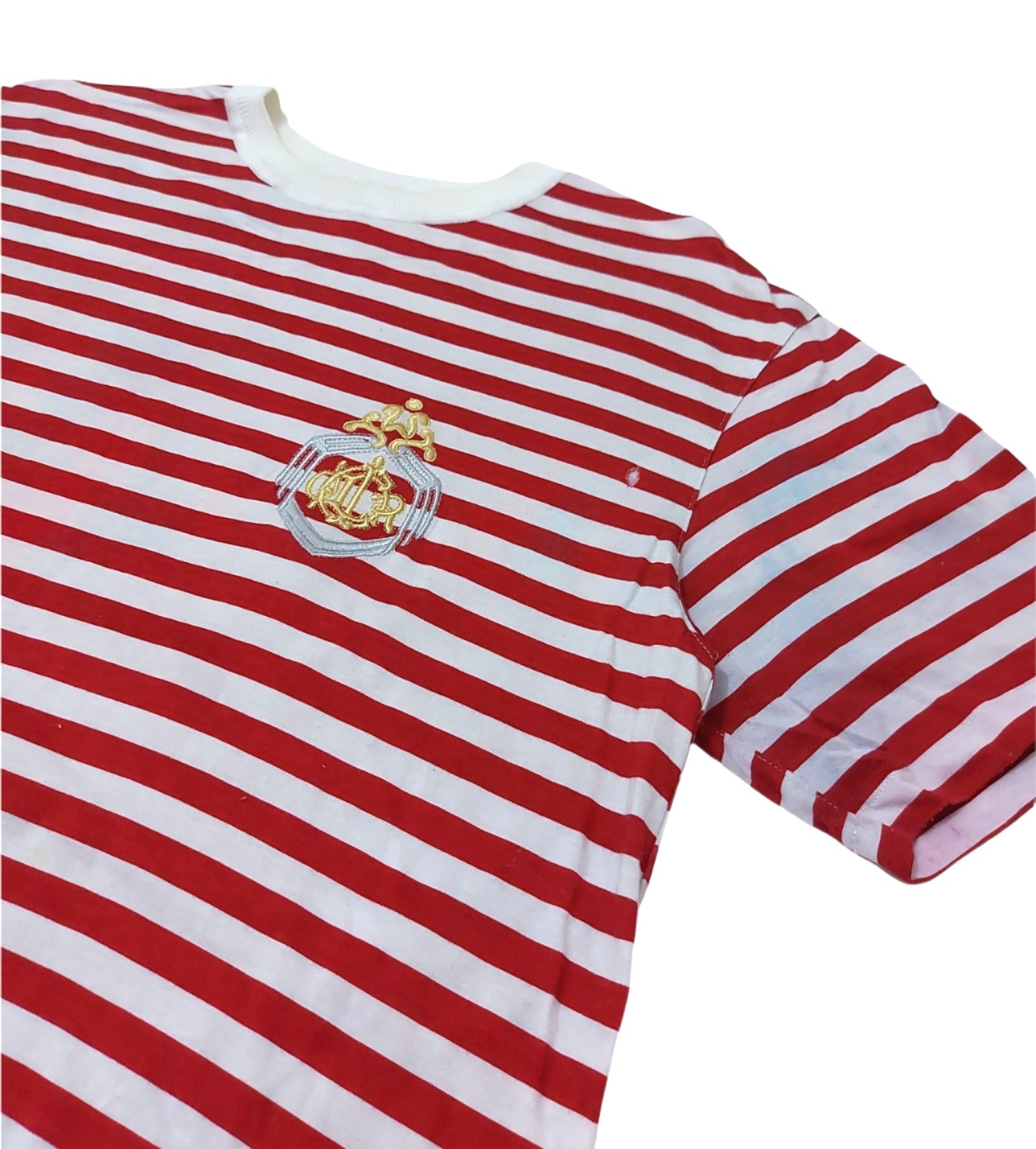 Christian Dior Monsieur - RARE! VTG CHRISTIAN DIOR SPORTS EMBROIDERED LOGO STRIPED - 6