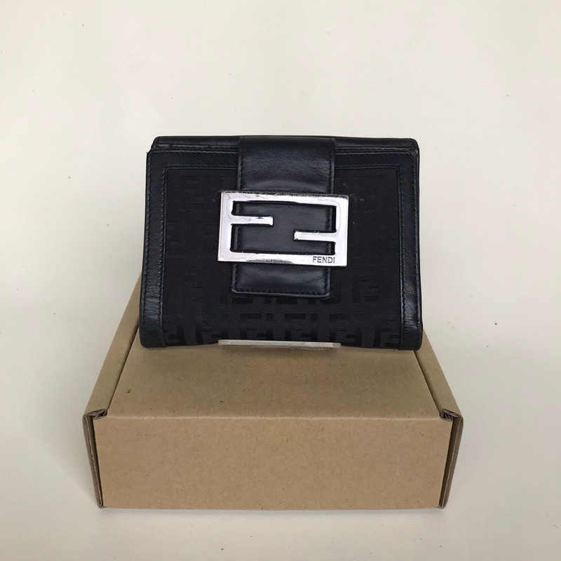 AUTHENTIC FENDI 2 FOLD PURSE - 1