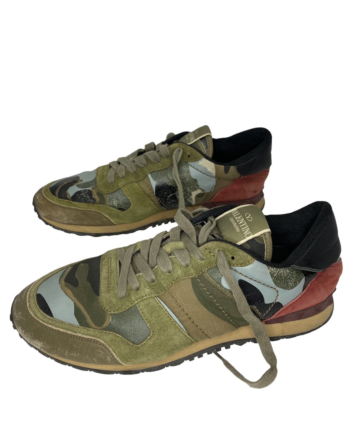 valentino garavani camouflage trainer sneakers - 1