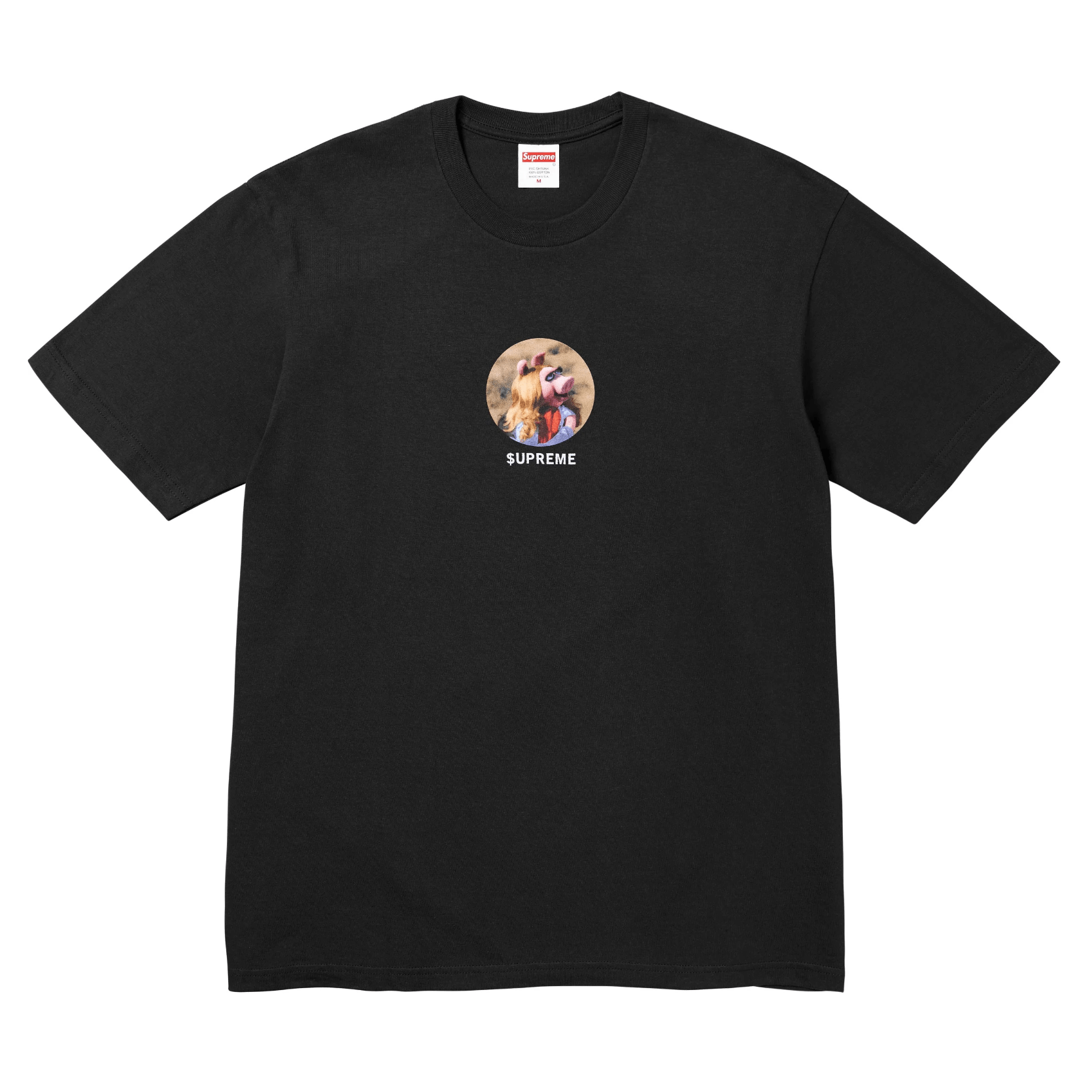 Supreme The Muppets Miss Piggy Photo T-Shirt Black - 1