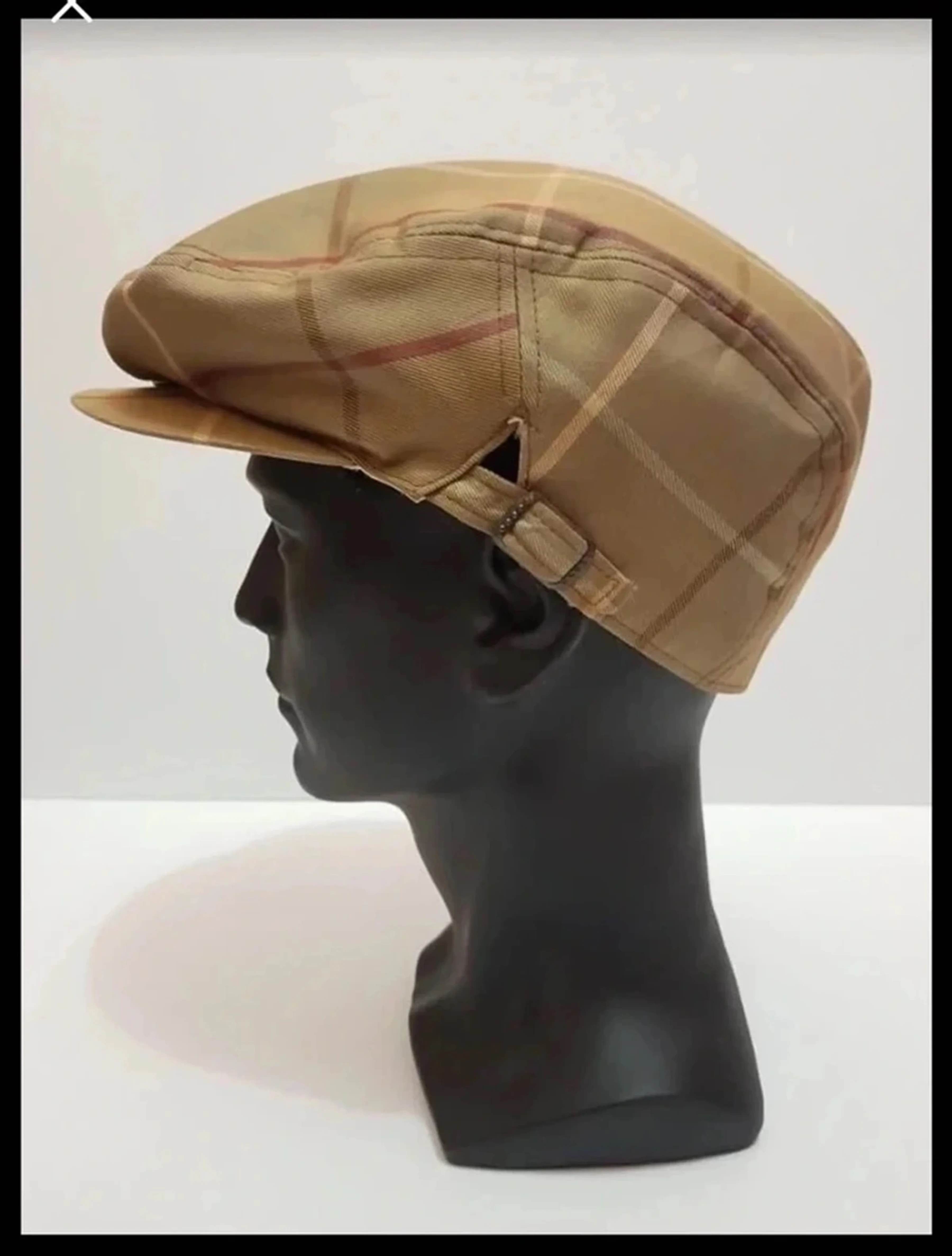 Vintage burberry’s nova check baretta hat 58 cm - 2