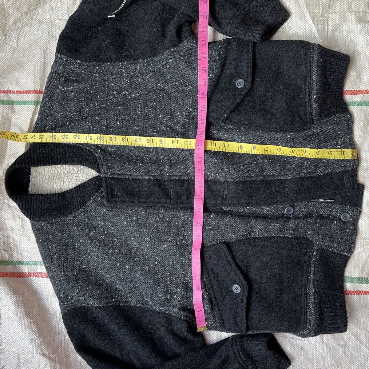 Vintage - Ithaca Bomber Knit Sweater Wool Japanese Designer - 4