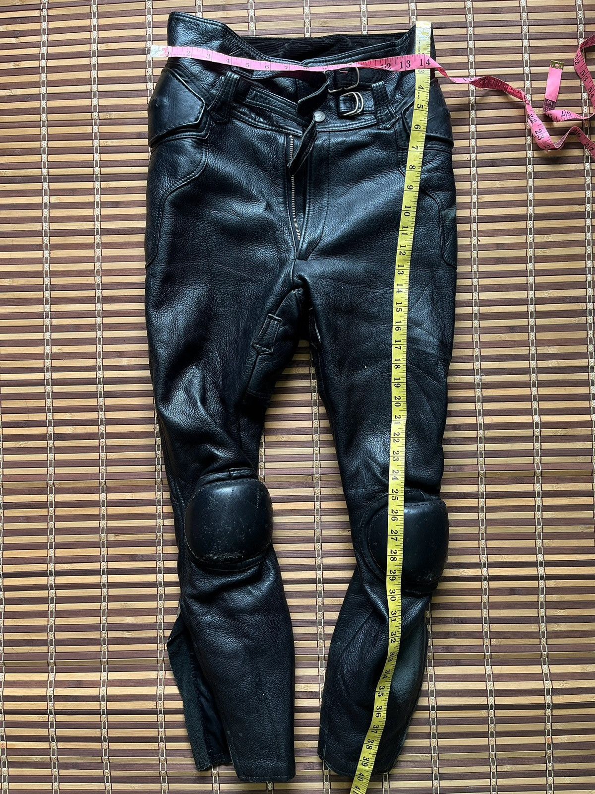 Vintage 1990s Kadoya Leather Racing Bikers Pants Japan - 21