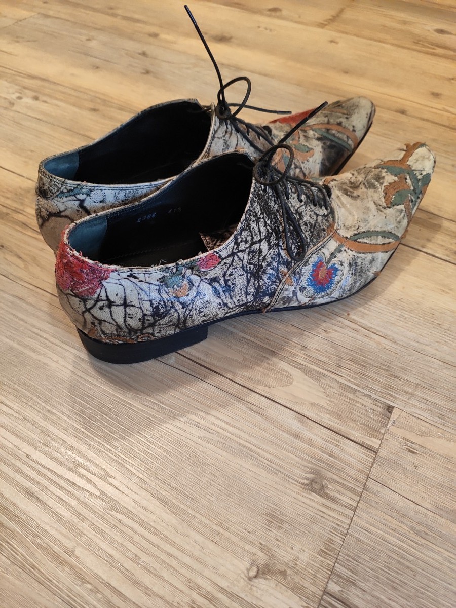 Gianni Barbato - Floral embroidered derbies. Like DIOR or Saint Laurent - 5
