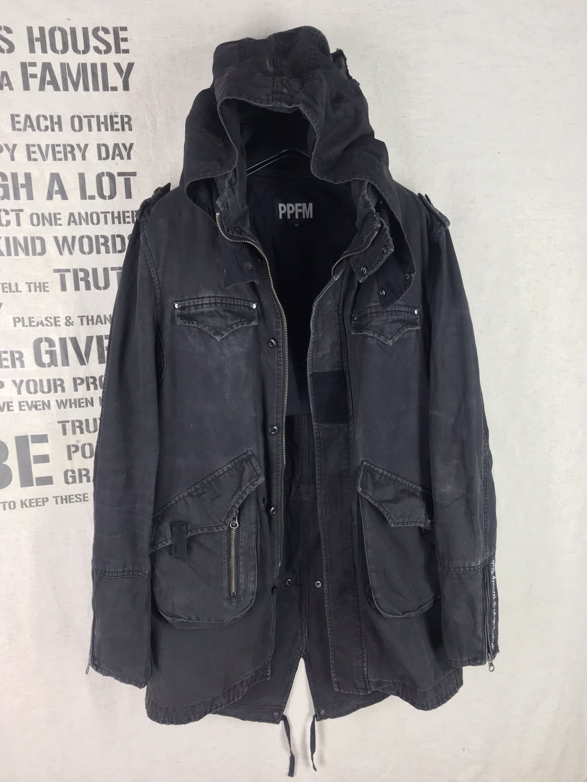 Other Designers PPFM - PPFM SUN FADED TACTICAL FISHTAIL PARKA