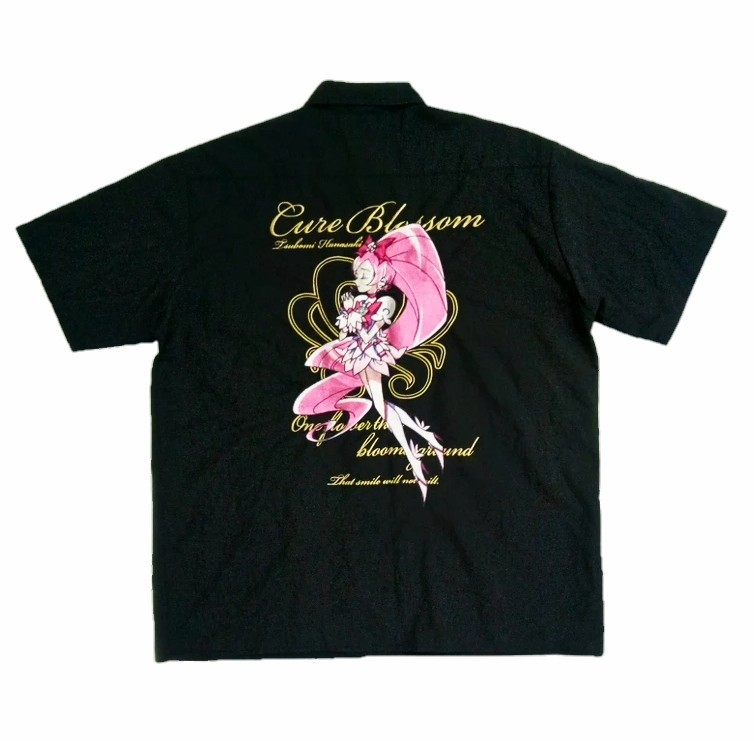 Anima - Japanese anime Hanasaki Tsubomi CURE BLOSSOM embroidered button down shirt - 1