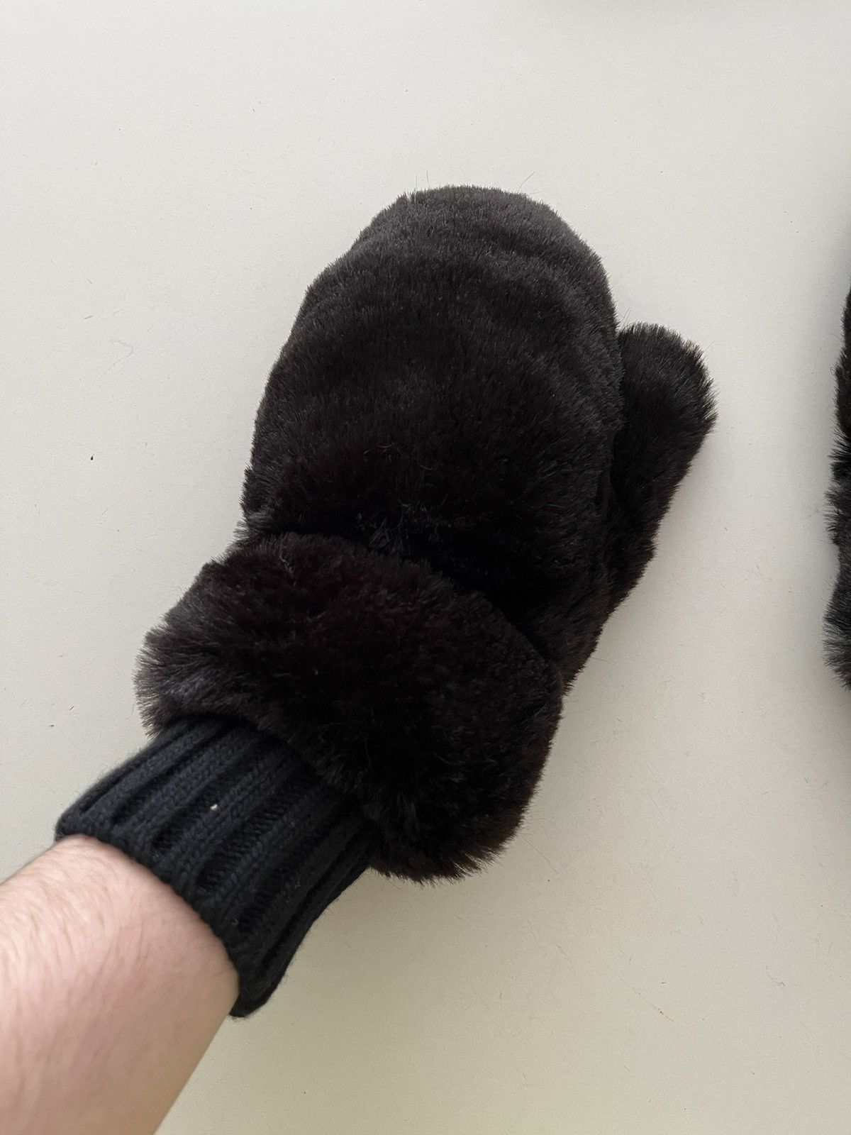 NWT - Givenchy Faux Fur Mittens - 4