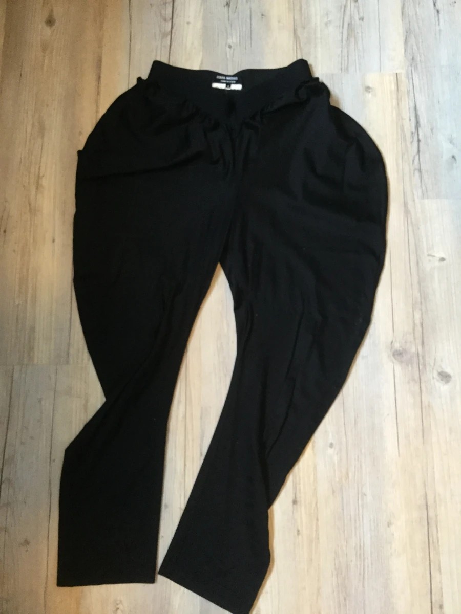 Round silk polyester avant-garde pants by a - 3