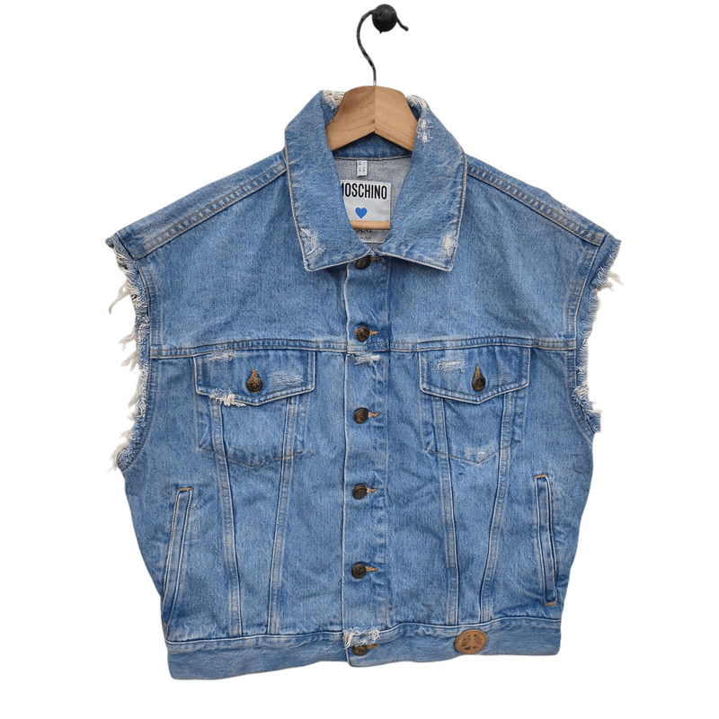 Vintage Denim Vest Jacket - 1