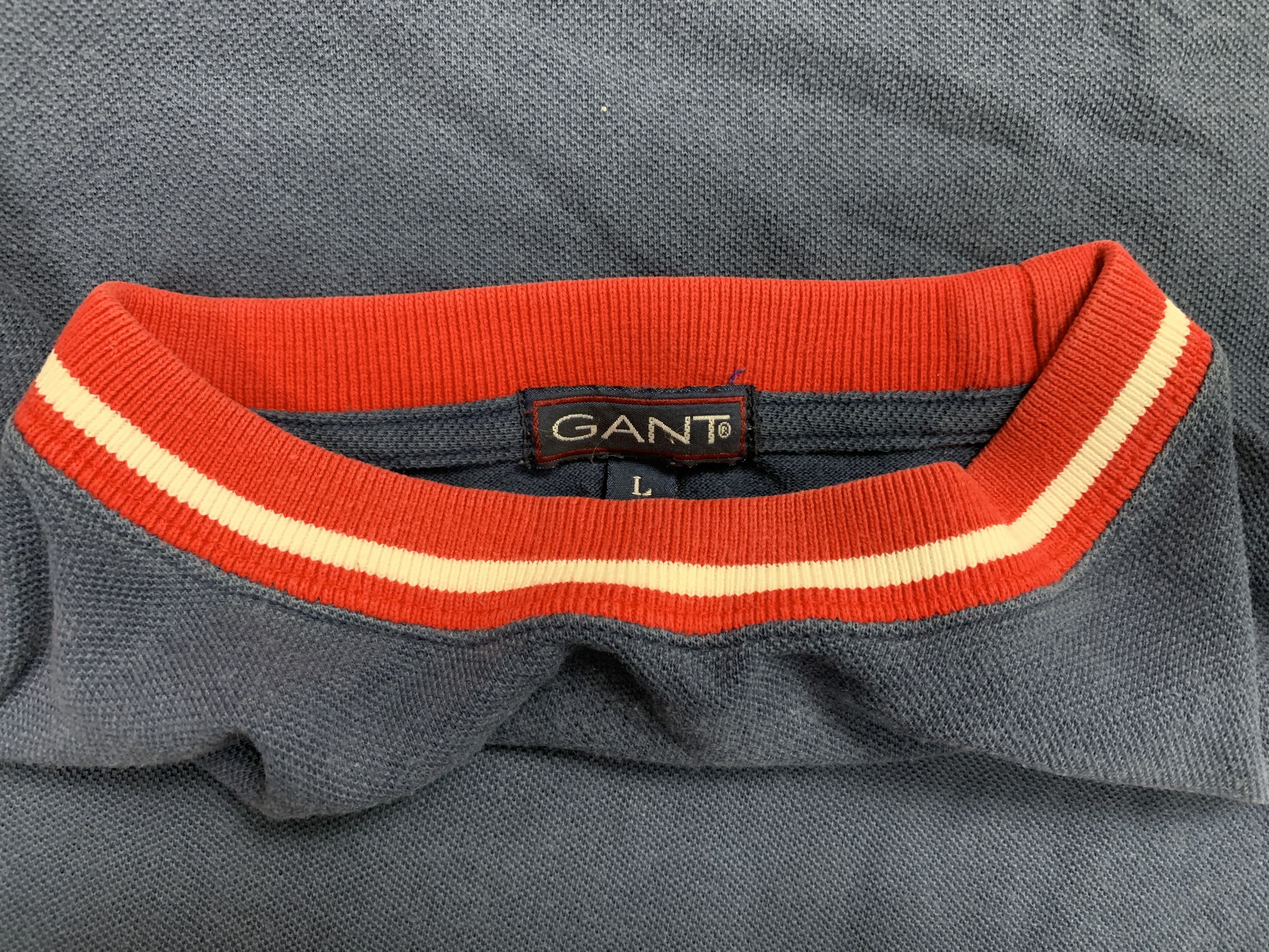 Vintage Gant Shirt 90s Gant USA Shirt Size L Men Shirt Women Shirt Navy Blue 90s Tee Y2K Shirt 1990s Tee VTG HIp Hop Shirt - 3