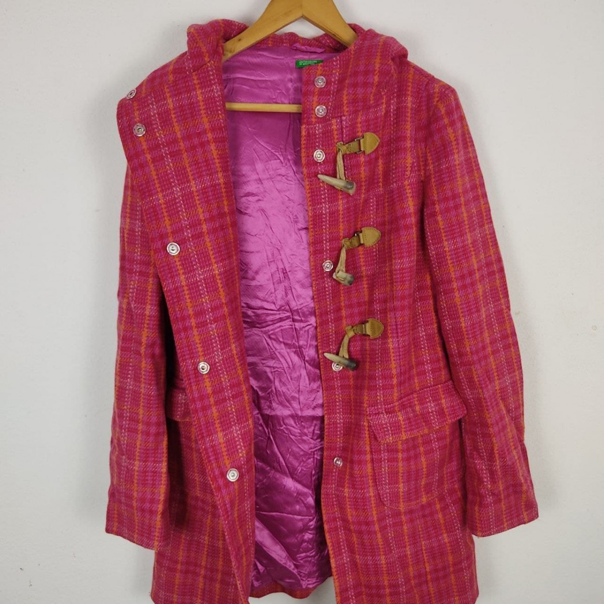 Benetton - United Colors of Wool Hoodie Parka Long Jacket - 3