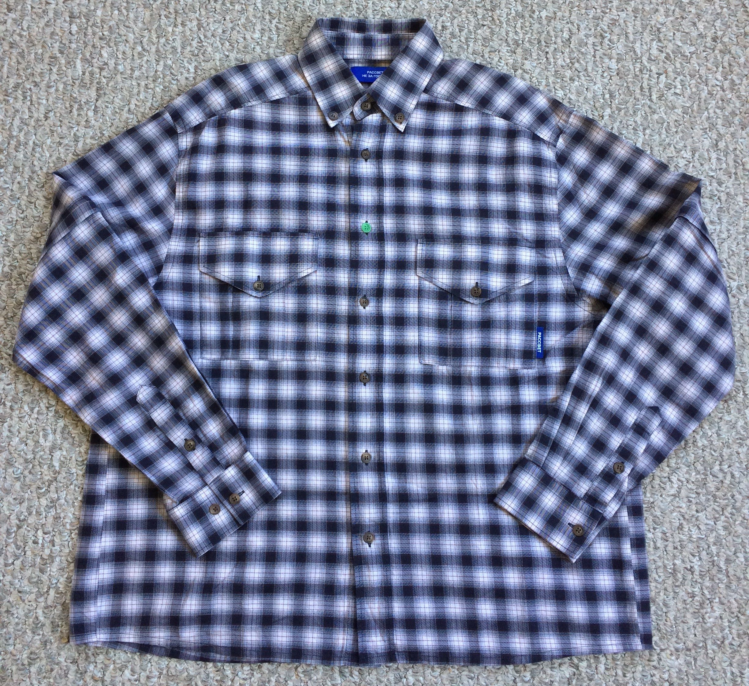 PACCBET Check Flannel 2-Way Zip Shirt - 1