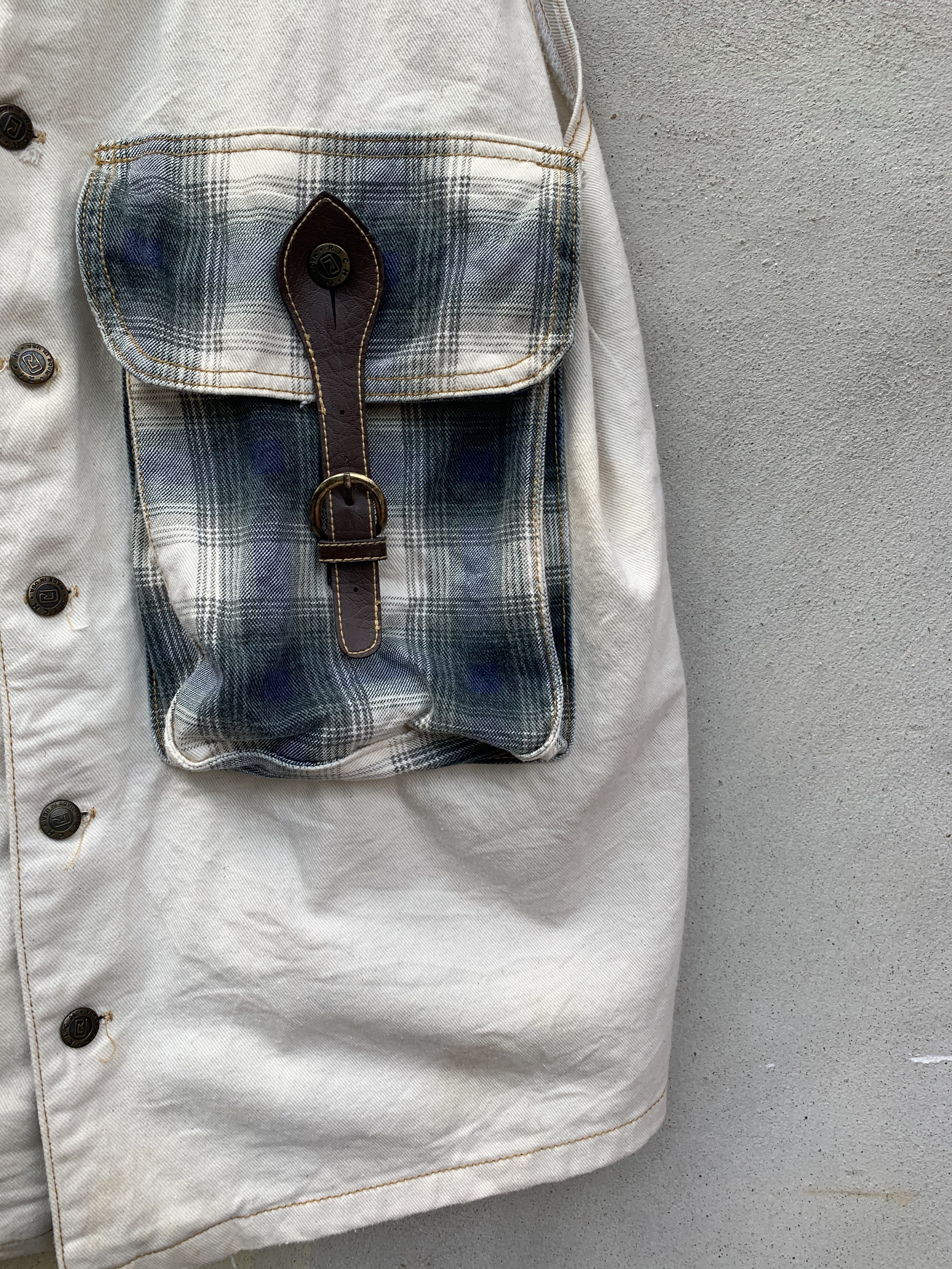 Made In Usa - Vintage Rich Checkered Tactical Vest - 10