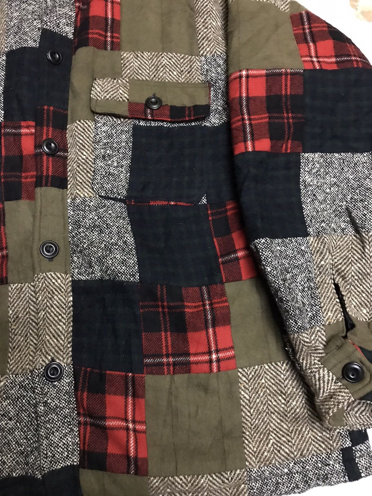 Brand - 🔥Rare Design🔥O.Henry Patch Work Woven Wool Jacket - 7