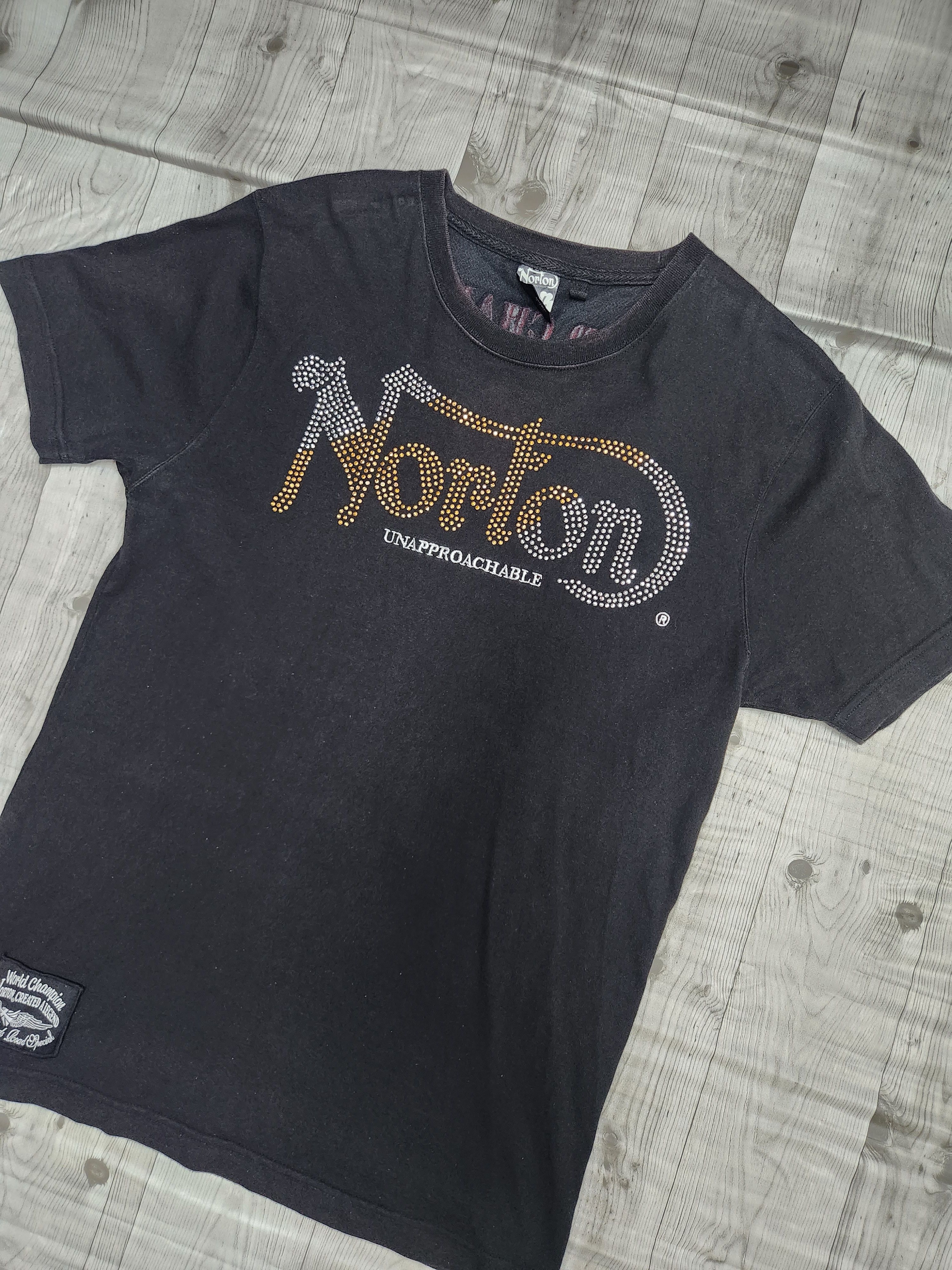 Racing - Vintage Norton Bling Bling Big Logo TShirt - 1