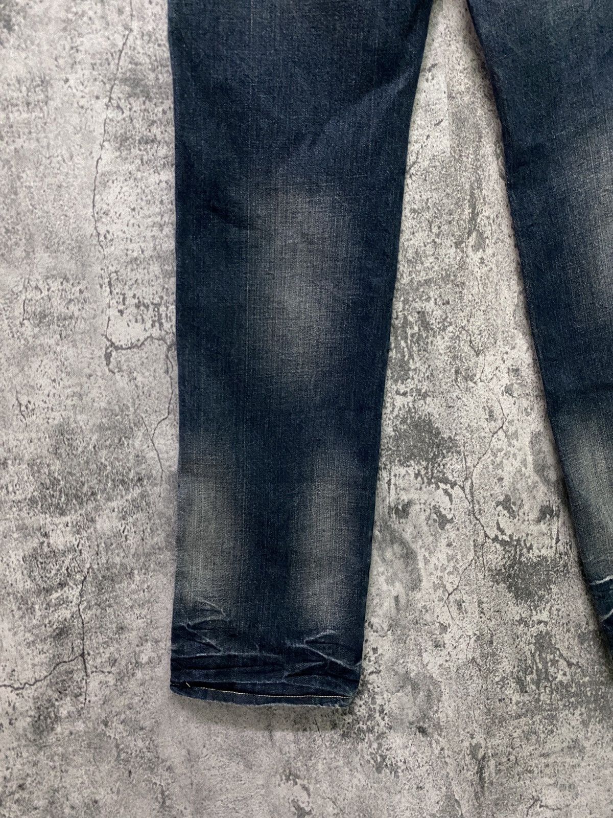 Vintage - Free Gate Distressed Denim Double Knee Bush Pant - 17