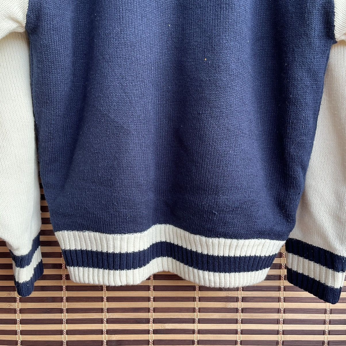 Vintage - Runs River Wool Bomber Style Varsity Sweater Japan - 18