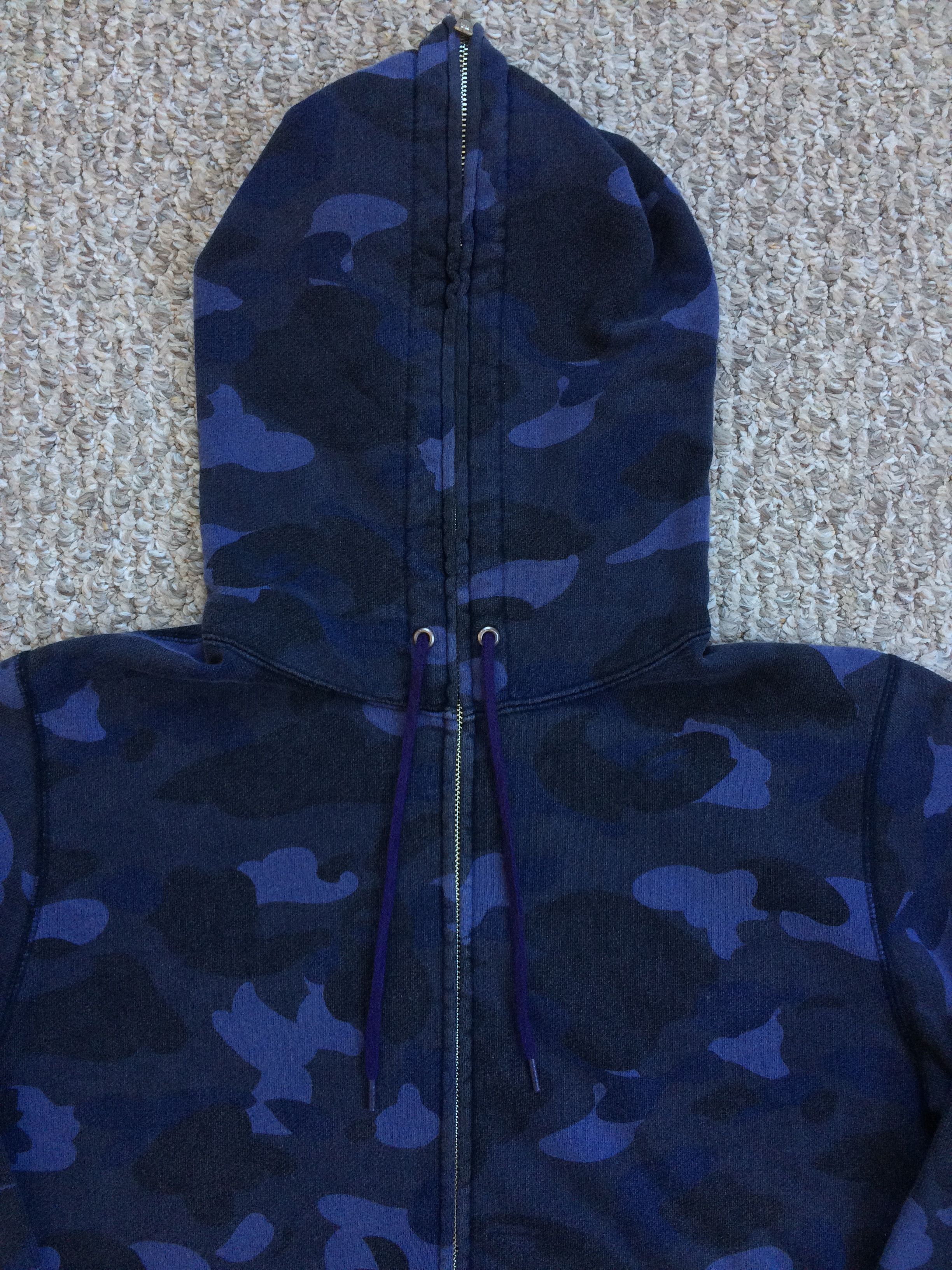 OG Bathing Ape Blue Camo Full Zip Hoodie - 2