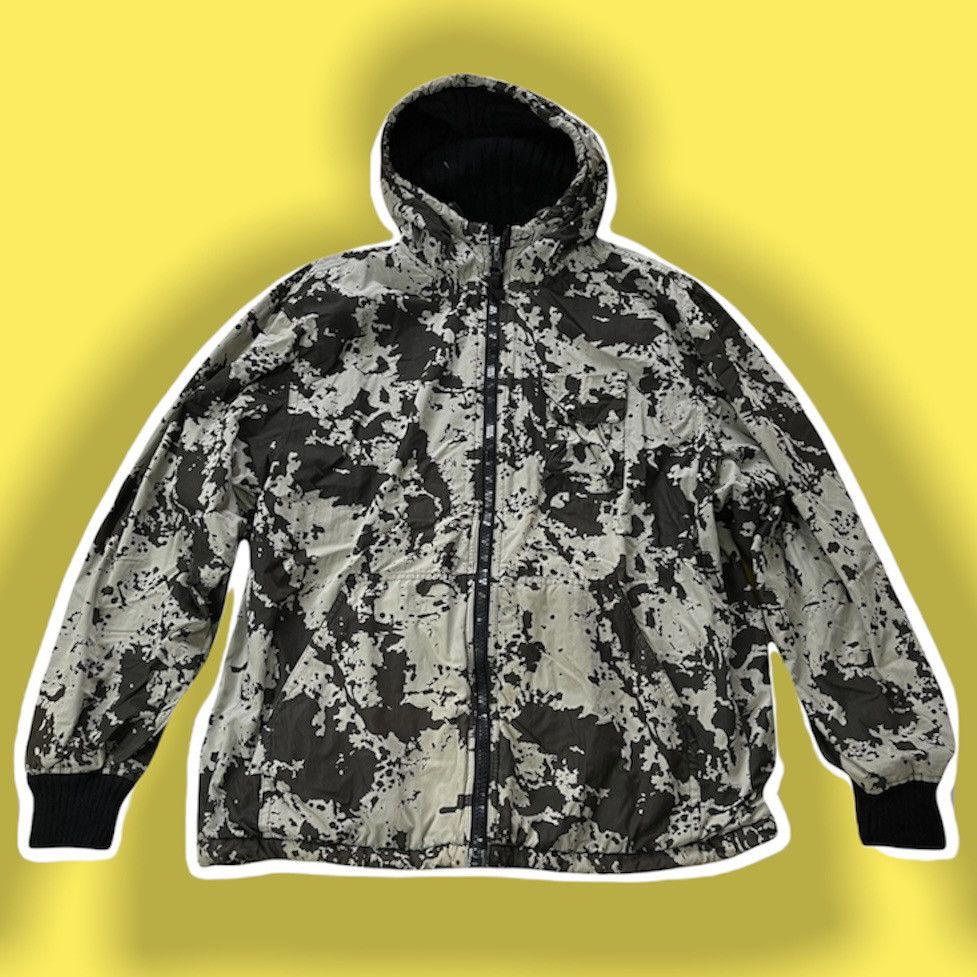 VERY RARE C.F.W.S CAMOUFLAGE REVERSIBLE KNITWEAR HOODIE - 10