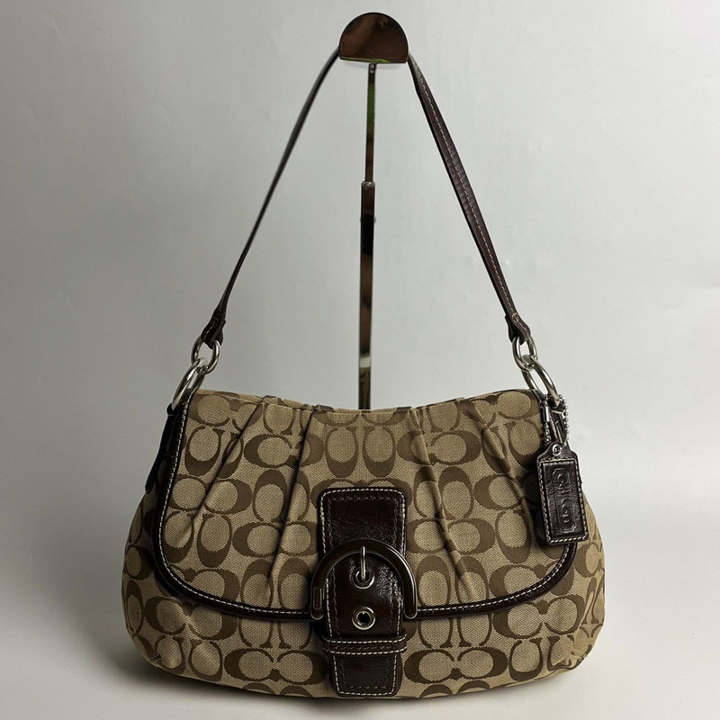 Coach Soho Signature Buckle Flap Shoulder Bag - 1