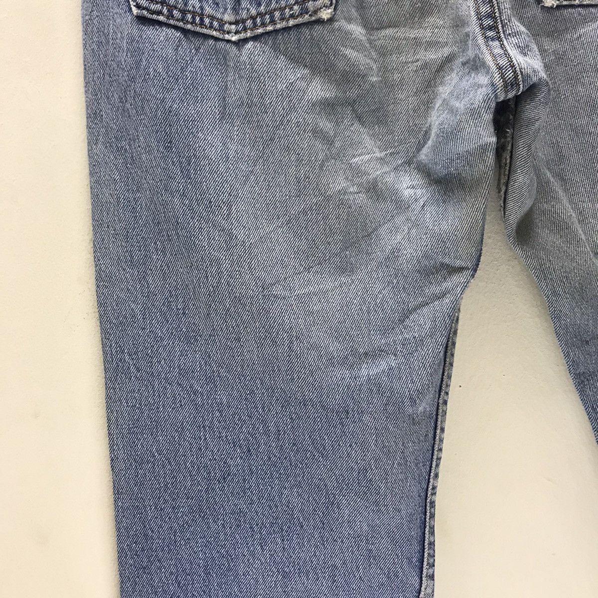 Vintage 80s Levis 501 Distressed Denim Cobain style - 14