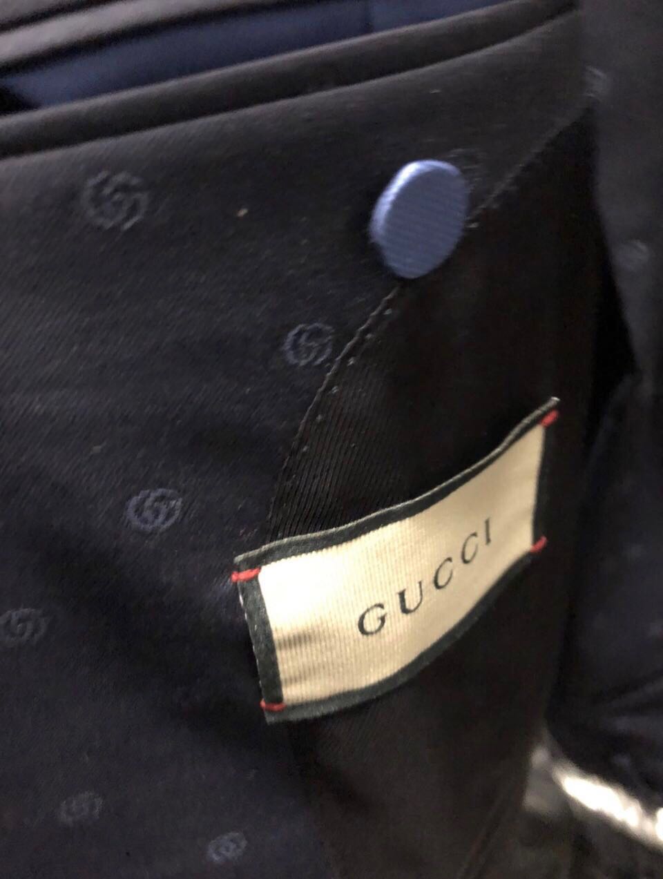 Gucci Double G Blue Single Breasted Suit - 3