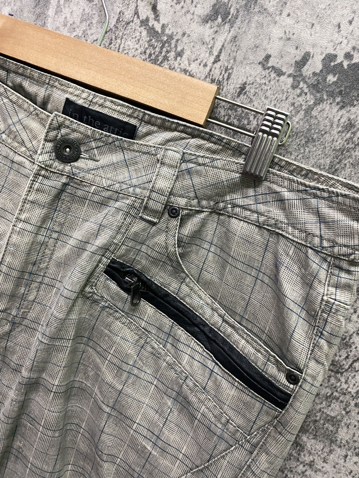 Japanese Brand - Japan IN THE ATTIC Checked Plaid Buckle Multipocket Pant - 10